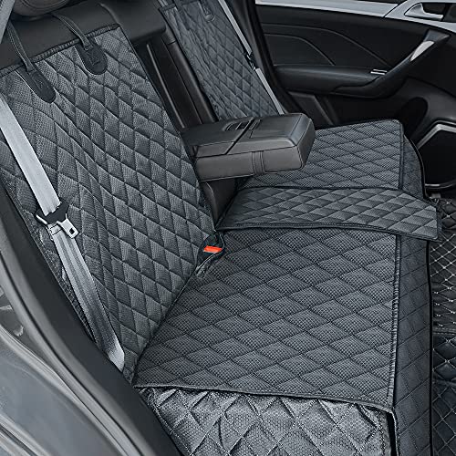ANOSOSPECIAL Dog Car Seat Cover for Back Seat Cover,Non Stick Fur Rear Seat Protector for Pet,Nonslip Waterproof Durable Universal Fit Interior Backseat Covers for Auto Van SUV - color: Black, size: Universal Fit
