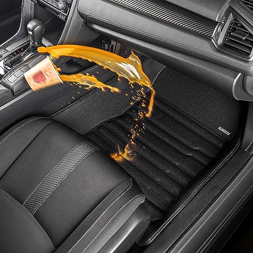 All Weather Car Floor Mats Compatible with 2018 2019 2020 2021 2022 2023 2024 GMC Terrain/Terrain Denali, Easy to Install and Clean, Non Slip, Raised Edges, Custom Fit Full Set, Laser Measured - color: 2018-2023 Equinox & 2018-2023 Terrain