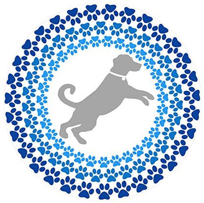 Screen Door Magnets Double Sided – Keep People, Kids, and Dogs from Running into the Screen Door - Robbins Aria Dog Mosaic - color: Dog Mandala Mosaic