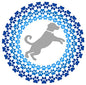 Screen Door Magnets Double Sided – Keep People, Kids, and Dogs from Running into the Screen Door - Robbins Aria Dog Mosaic - color: Dog Mandala Mosaic