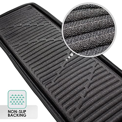 FH Group Premium Faux Leather Cargo Liner – Protective Cargo Mat for SUV and Van, Deep-Tray Design Trunk Mat for Toyota Sienna, Highlander, Honda Odyssey and More, Climaproof Automotive Trunk Liner - color: Black