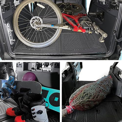 Mabett Seat Back Cover and Cargo Liner for Ford Bronco 4 Door Accessories, All-Weather Backrest Protector Trunk Mat Fit Bronco 2021-2026 - size: Seat Back Cover & Truck Mats