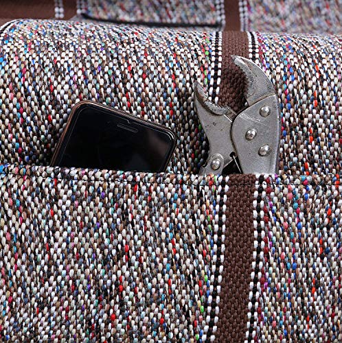 Universal Baja Saddle Blanket Bench Full Size Seat Cover Fits Ford, Chevrolet, Dodge, and Full Size Pickup Trucks (Brown) - color: Brown