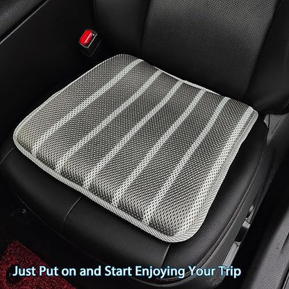 Office Chair Cushion,17.7" L × 17.7" W × 1.2" H, Non-Slip Car Seat Cushion with 3D Air mesh Pad Wash Breathable for Long Sitting for Relief and Comfort Square