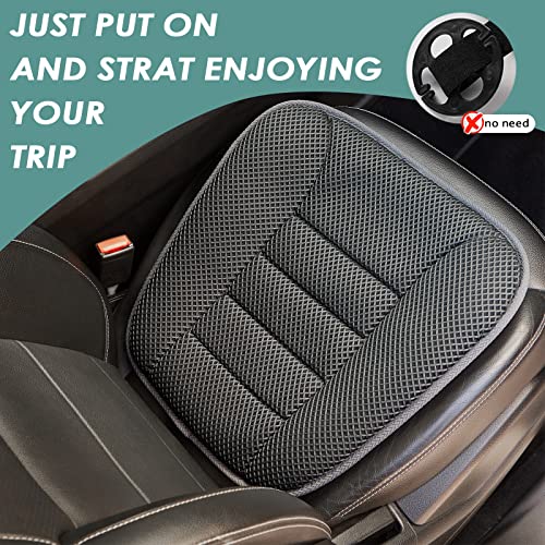 AEROiVi Car Seat Cushion for Driving, Breathable 3D Air Mesh, Non-Slip Bottom, Comfort Car Seat Protector, Car Seat Pad Also Works with Truck and Office Chair Home - size: 1.2 inch thick