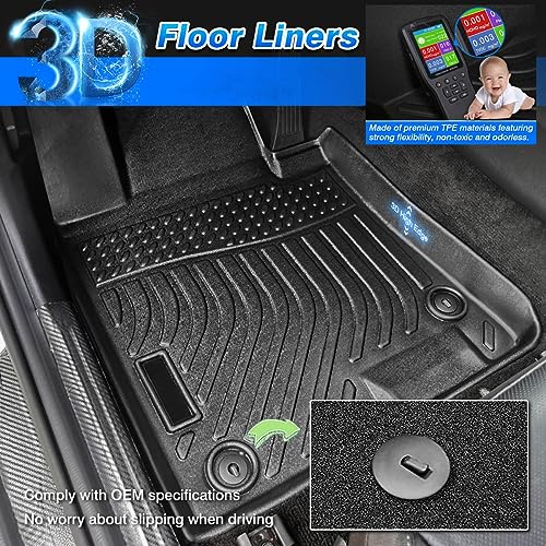 Cartist Floor Mats Fit for 2024 2025 2026 Subaru Crosstrek & 2024 2025 2026 Subaru Impreza Accessories All Weather Floor Liner Front & 2nd Row Car Carpet Protection TPE Heavy Duty - size: 3)Subaru Crosstrek & Subaru Impreza【2024-2026】