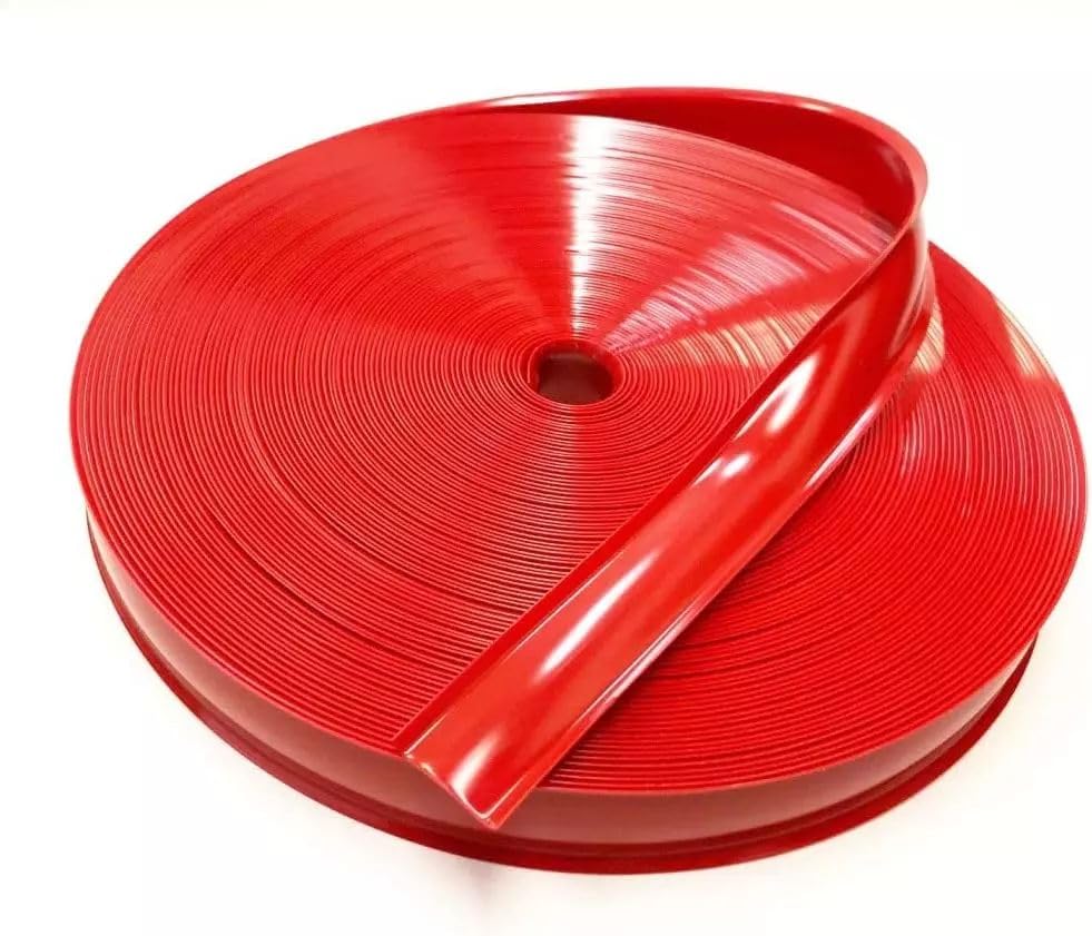 1" RV Trim Molding Insert,UV-Resistant 100FT Heavy Duty Vinyl Trim Screw Cover for RVs Campers Travel Trailers, DIY Flexible Weather Stripping Exterior Replacement,Red