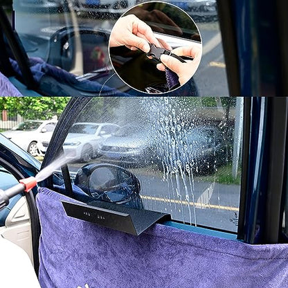 Window Tint Tools Car Door Panel Guard Protector, Reusable Waterproof Microfiber Towel for Window Film Installing, Scratchproof Absorbent Water Shield Tool, 70 x 30 inches Towel Cover