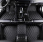 Customize Car Floor Mats for 99% Sedan SUV Sports Car All Weather Leather Full Coverage Waterproof Non-Slip Vehicle Lining Pads (All Black) - color: all black