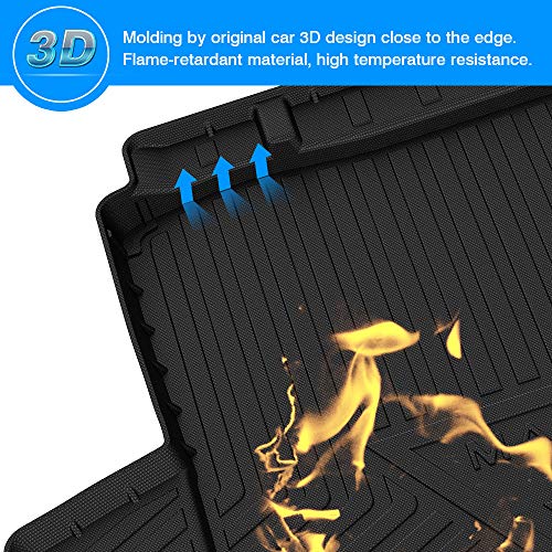 Cartist Cargo Liner Compatible with Chevrolet Malibu 2016 2017 2018 2019 2020 2022 2023 2024 2025 All Weather Trunk Mat Liner for Malibu Accessories Black - size: 5)Chevy Malibu 2016-2025