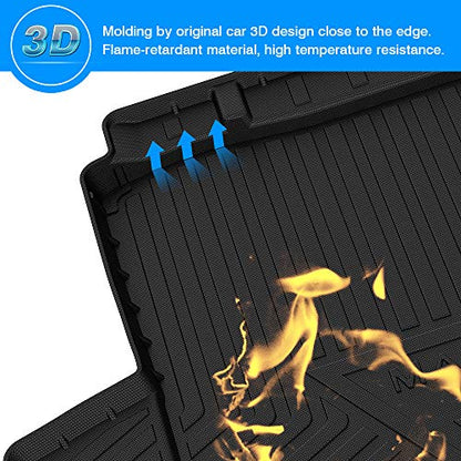 Cartist Cargo Liner Compatible with Chevrolet Malibu 2016 2017 2018 2019 2020 2022 2023 2024 2025 All Weather Trunk Mat Liner for Malibu Accessories Black - size: 5)Chevy Malibu 2016-2025