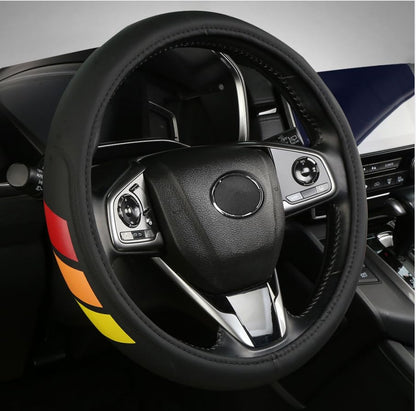 Microfiber Leather Steering Wheel Covers Non-Slip, Breathable 15-16.5 inch Compatible with Toyota 4Runner Tacoma Tundra Highlander -y - color: color-01-yellow