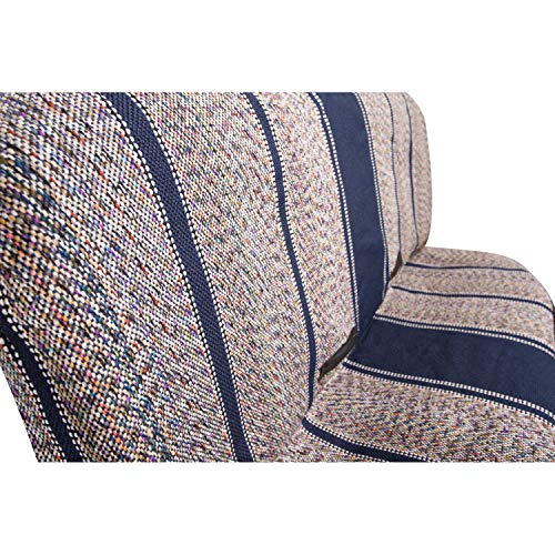 Universal Baja Saddle Blanket Bench Full Size Seat Cover Fits Ford, Chevrolet, Dodge, and Full Size Pickup Trucks (Blue) - color: Blue