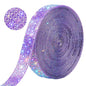Self Adhesive Purple AB Rhinestone Ribbon Crystal Strips,Bling Christmas Resin Rhinestone Diamond Sticker for DIY Crafts,Wedding,Halloween Christmas Party(8 Rows of 6 Yards,Purple AB)
