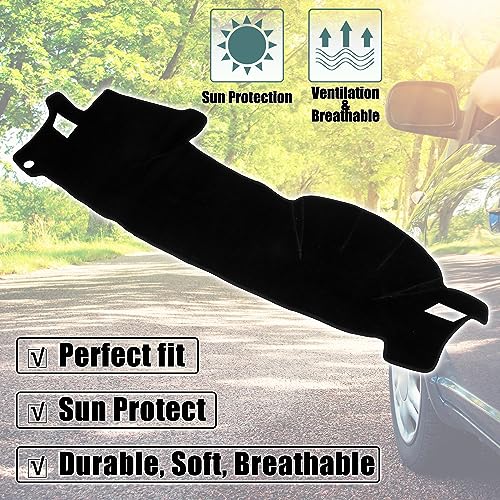 X AUTOHAUX Polyester Dashboard Cover Mat Protector Non Slip Mat Carpet Replacement for Subaru Legacy Outback 2005-2009