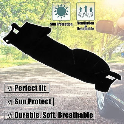 X AUTOHAUX Polyester Dashboard Cover Mat Protector Non Slip Mat Carpet Replacement for Subaru Legacy Outback 2005-2009