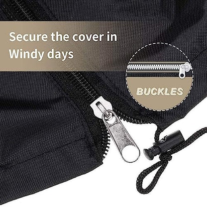 Outdoor Swing Cover 3 Triple Seater Garden Swing Cover Garden Hammock Glider Chair Cover Patio Furniture Cover UV Resistant Swing Cover All Weather Protection(77x53x67inch) Black - color: Black, size: 77L x53W x67H inch