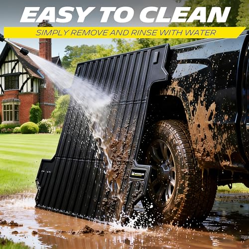 MICHELIN Truck Bed Mat for 2005-2021 Nissan Frontier 5 FT / 60.3" Only, All-Weather Truck Bed Liner, Custom Fit, Durable TPE Bedliner, Non-Slip - size: 3) Frontier | 05-21 | 5 FT