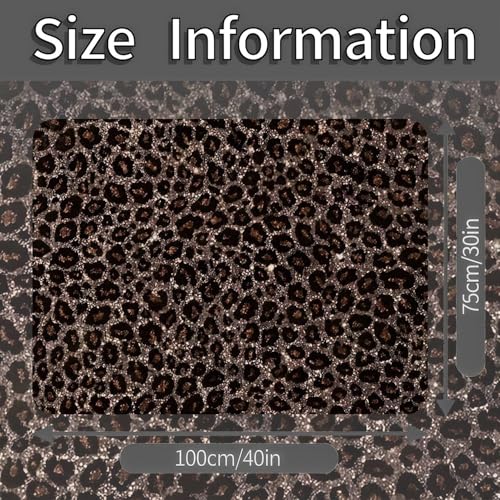 Universal Car Trunk Mat, All Weather Trunk Protection Cargo Liner, Stylish Vehicle Interior Accessories, Durable Cargo Mat Rear Trunk Line Suitable for Most Car (Brown Leopard Print, 29" x 39") - color: Brown Leopard Print