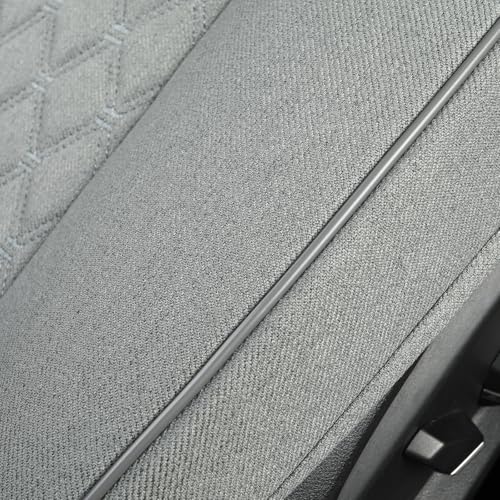 West Llama Linen Front Car Seat Cover Protector Anti-Slip Bottom Seat Cover Fits 95% of Vehicles,Wrapping Around The Bottom,Diamond Pattern(Gray-1Pcs) - color: Diamond Pattern-Gray, size: 1 Piece Linen