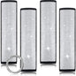 5 Pack Bling Seat Belt Covers Rhinestones Car Seat Belt Strap Shoulder Pad for Women with Crystal Diamond Soft Rhinestone Start Button Universal Interior Accessories for Car SUV