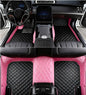 Custome Car Mats Accessories All Weather Floor mats Compatible with Automotive Floor Mats Passenger car mats (Pink Black) - color: PINK Black