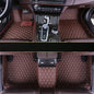 Custom Artificial Leather Waterproof All-Weather Car Floor Mats Fit for 99% Sedan SUV Sports Car Vehicle Car Mat (Brown) - color: Brown