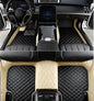 Custome Car Mats Accessories All Weather Floor mats Compatible with Automotive Floor Mats Passenger car mats (Beige Black) - color: Beige Black