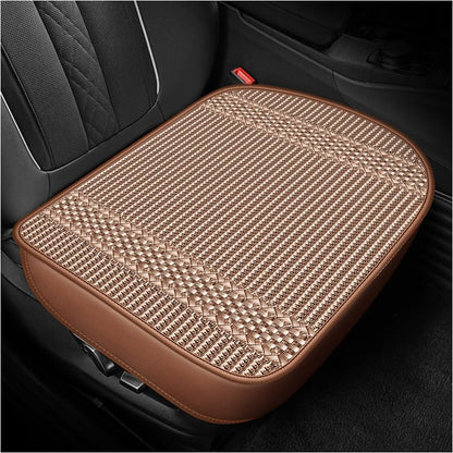 Universal Cooling Car Seat Bottom Cover – Linen Fabric Breathable Pad for Front Seats, Fits Most Cars, SUVs, and Trucks, Coffee - color: Coffee