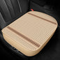 Car Seat Cover Bottom Only – Linen Fabric Breathable Cooling Cushion Pad for Front Seats, Universal Fit for SUVs, Trucks, and Cars, Tan with Stripe - color: Tan-Stripe