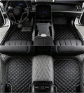 Custome Car Mats Accessories All Weather Floor mats Compatible with Automotive Floor Mats Passenger car mats (Gray Black) - color: gray Black